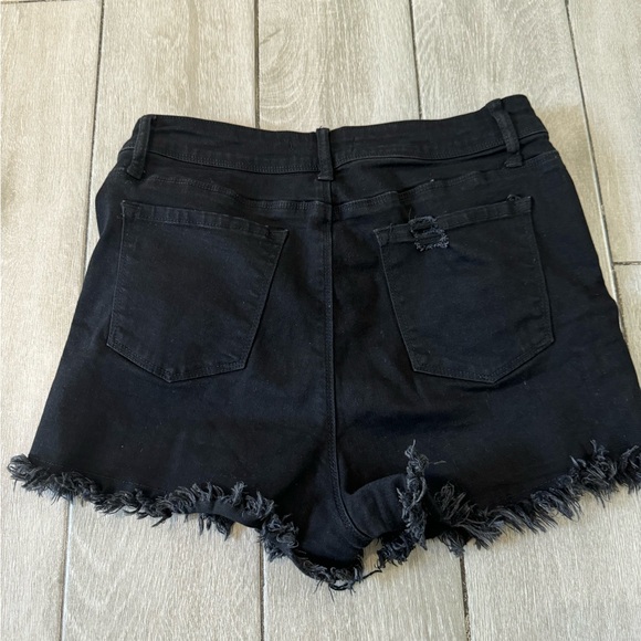 Fire & Rain Black Jeans Cut Off Shorts Size 9 - Picture 6 of 8